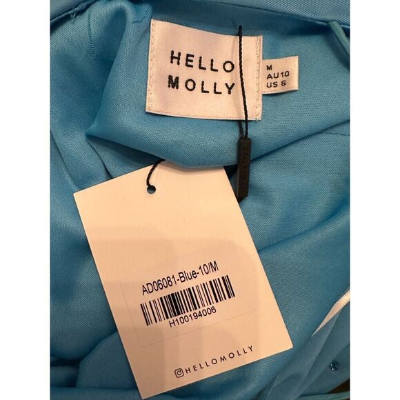 Hello Molly ad For Me Mini Dress Blue Size 6 NWT - Picture 5 of 5
